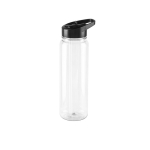Translucent glossy RPET sports bottle, 750 ml transparent colour