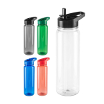 Translucent glossy RPET sports bottle, 750 ml various colours