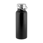 Partially recycled stainless steel bottle, 810 ml black colour