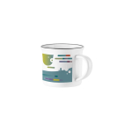 Ceramic mug, ideal for sublimation, 280ml capacity white colour image with logo