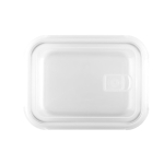 Airtight borosilicate glass lunchbox, 1L capacity white colour second view