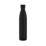 Vacuum-insulated double-wall stainless steel bottle, 1L black colour