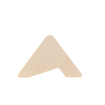 Plywood stand with 6 cork coasters natural colour second view