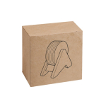 Plywood stand with 6 cork coasters in box