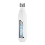 Double-wall stainless steel bottle, ideal for sublimation, 1L white colour