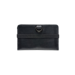 RFID-blocking wallet for 10 cards and coins black colour first view