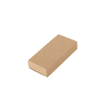 Elegant PU keyring with metal ring and kraft paper box in box