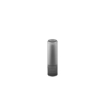 Vegan lip balm with vanilla scent in a transparent case black colour