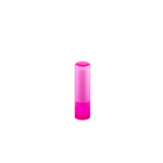 Vegan lip balm with vanilla scent in a transparent case pink colour