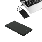 Slim and durable stainless steel power bank, 5,000 mAh various colours