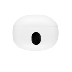 Recycled ABS wireless earphones with 4 hours of battery life white colour first view
