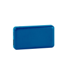 Extra-small external battery with 4,000 mAh capacity blue colour first view