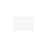 Recycled plastic power bank with charge indicator, 5,000 mAh white colour first view