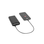 Eco-friendly power bank with charge indicator, 20,000 mAh black colour second view