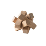 Natural bamboo star-shaped puzzle to assemble various colours
