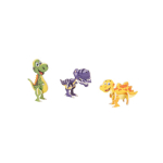 3D paper puzzle 3-in-1 dinosaur, ideal for kids natural colour first view