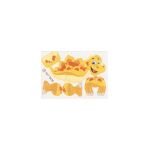 3D paper puzzle 3-in-1 dinosaur, ideal for kids natural colour