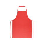 Cotton twill apron, perfect for cooking, 180 g/m2 red colour first view