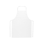 Cotton twill apron, perfect for cooking, 180 g/m2 white colour first view