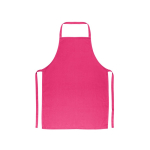 Cotton twill apron, perfect for cooking, 180 g/m2 pink colour first view