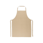 Cotton twill apron, perfect for cooking, 180 g/m2 beige colour first view