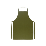 Cotton twill apron, perfect for cooking, 180 g/m2 dark green colour first view