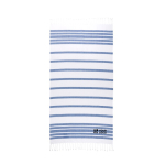 Striped cotton-polyester beach towel with fringes, 180 g/m2 main view