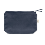 Wash bag made from recycled fabrics with matching zip