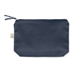 Wash bag made from recycled fabrics with matching zip sixth view