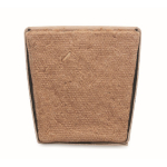Square biodegradable plant pot with mint seeds, made in the EU beige colour seventh view