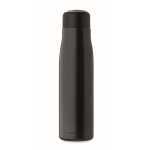 Leak-proof stainless steel bottle with cord handle, 500 ml black colour ninth view