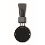 Foldable wireless headphones with built-in microphone black colour sixth view