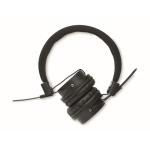Foldable wireless headphones with built-in microphone black colour ninth view