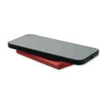 Magnetic fast-charging wireless charger with power bank, 15W burgundy colour