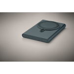 Magnetic fast-charging wireless charger with power bank, 15W blue colour fourth photographic view
