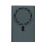 Magnetic fast-charging wireless charger with power bank, 15W blue colour fifth view