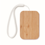 Bamboo box with strap and wireless charging function, 15W wood colour fifth view