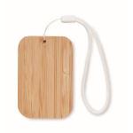 Bamboo box with strap and wireless charging function, 15W wood colour sixth view