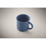 Monochrome matte-finish mug with upper rim, 300 ml blue colour second photographic view