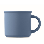 Monochrome matte-finish mug with upper rim, 300 ml blue colour third view