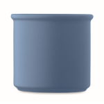 Monochrome matte-finish mug with upper rim, 300 ml blue colour fourth view