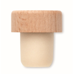 Beechwood bottle stopper, ideal for wine bottles wood colour fourth view