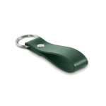 Keyring with synthetic leather strap in classic colours