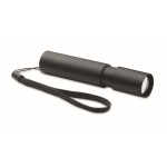 Rechargeable torch with 3 light settings and zoom function black colour second view