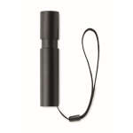 Rechargeable torch with 3 light settings and zoom function black colour fourth view