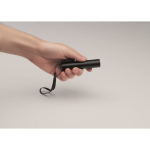 Rechargeable torch with 3 light settings and zoom function black colour fifth photographic view