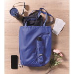 Windproof umbrella with pouch and storage compartment, Ø100 royal blue colour ambient view