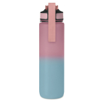 RPET bottle with spout and water consumption schedule, 1L