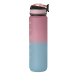RPET bottle with spout and water consumption schedule, 1L sixth view