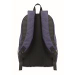 RPET polyester backpack with mesh pockets on both sides blue colour sixth view